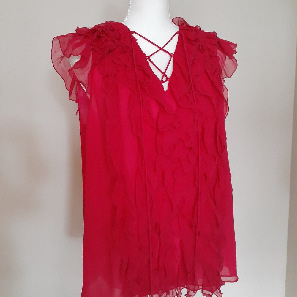 Jason Wu Ruffle Front Blouse - Picture 4 of 9